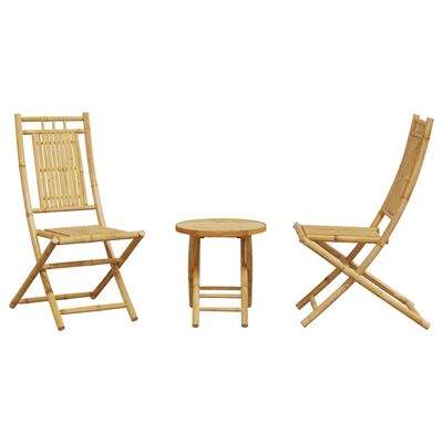 vidaXL 3-dijelni bistro set od bambusa