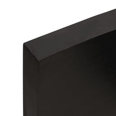 vidaXL Kupaonska radna ploča tamnosmeđa 80x30x(2-6) cm tretirano drvo