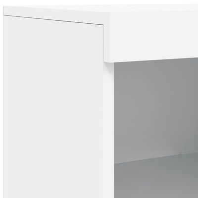 vidaXL Komoda s LED svjetlima bijela 283x37x100 cm