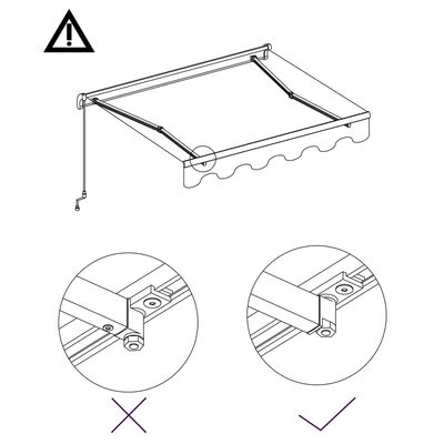 vidaXL Tenda na automatsko uvlačenje 450 x 300 cm narančasto-smeđa