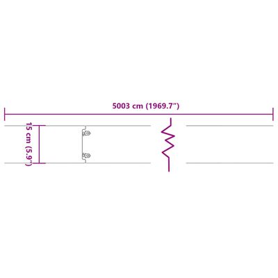 vidaXL Rubnjaci za travnjak 50 kom fleksibilni 15x103 cm čelik COR-TEN