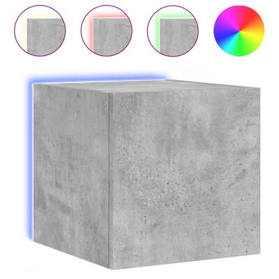 vidaXL Zidni TV ormarići LED 2 kom siva boja betona 30,5 x 35 x 30 cm