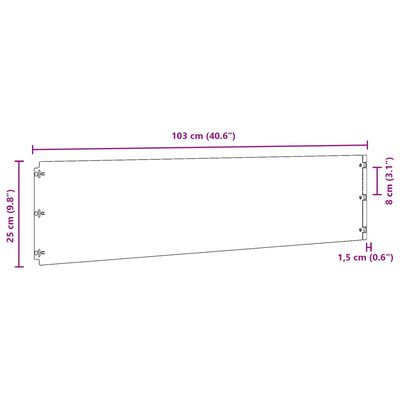 vidaXL Rubnjaci za travnjak 10 kom fleksibilni 25x103 cm čelik COR-TEN