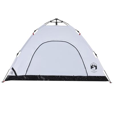 vidaXL Šator za kampiranje za 4 osobe bijeli s tkaninom za zamračenje