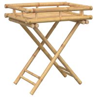 vidaXL Sklopivi stol s pladnjem 60 x 40 x 68 cm od bambusa