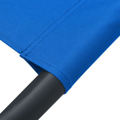 vidaXL Vanjski ležaj od tkanine plavi