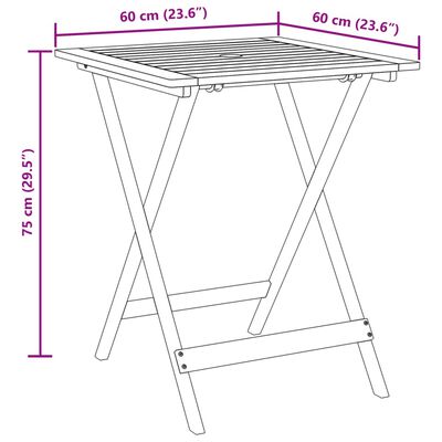 vidaXL 3-dijelni bistro set od tkanine i masivnog drva krem bijelim