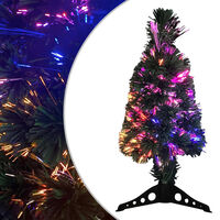 vidaXL Umjetno tanko božićno drvce sa stalkom 64 cm optička vlakna