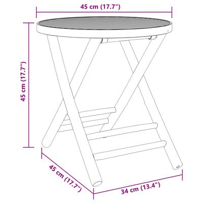 vidaXL 3-dijelni bistro set od bambusa