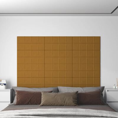 vidaXL Zidne ploče 12 kom smeđe 60 x 30 cm baršunaste 2,16 m²