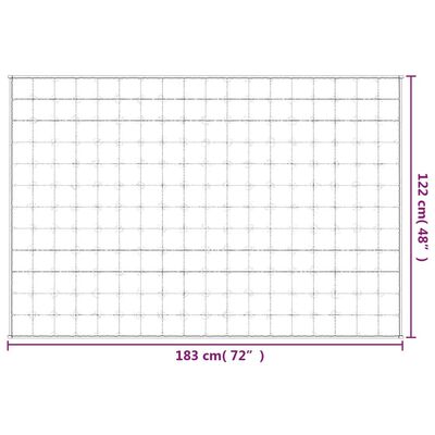 vidaXL Teška deka siva 122 x 183 cm 5 kg od tkanine