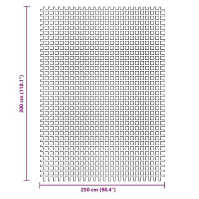 vidaXL Podna prostirka za kampiranje plava 3 x 2,5 m