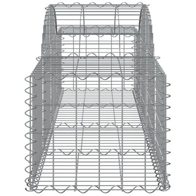 vidaXL Lučne gabionske košare 20 kom 200x50x40/60 cm pocinčano željezo