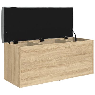 vidaXL Klupa za pohranu boja hrasta 102x42x45 cm od konstruiranog drva