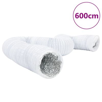 vidaXL Ventilacijski kanal od aluminija i PVC-a 6 m Ø10 cm