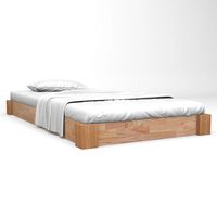 vidaXL Okvir kreveta od masivne hrastovine 90 x 200 cm