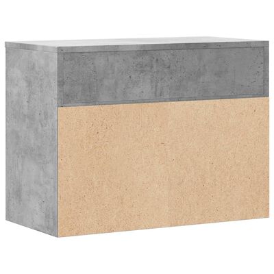 vidaXL Klupa za cipele siva boja betona 60 x 30 x 45 cm od iverice