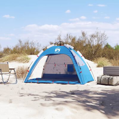 vidaXL Šator za plažu za 2 osobe vodootporni azurnoplavi