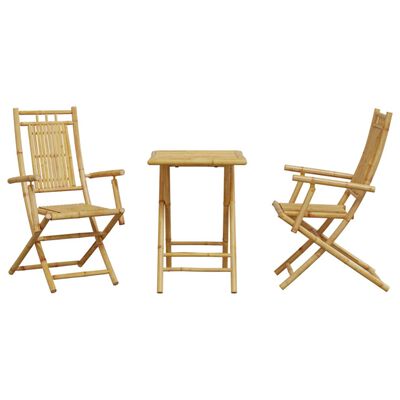 vidaXL 3-dijelni bistro set od bambusa