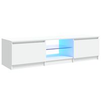vidaXL TV ormarić s LED svjetlima bijeli 140 x 40 x 35,5 cm