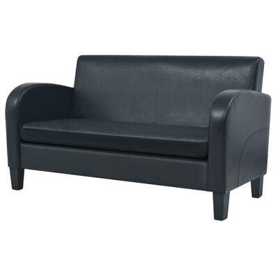 vidaXL 2-dijelni set sofa od umjetne kože crni