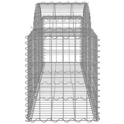 vidaXL Lučne gabionske košare 11 kom 200x50x60/80 cm pocinčano željezo