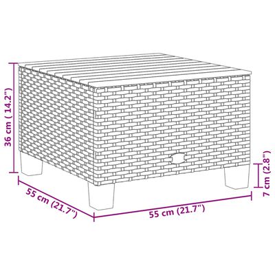 vidaXL 10-dijelni set vrtnih sofa od poliratana s jastucima sivi