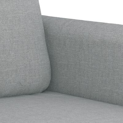 vidaXL 3-dijelni set sofa s jastucima svjetlosivi od tkanine