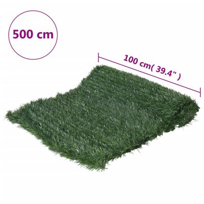 vidaXL Ograda od umjetne trave zelena 1 x 5 m