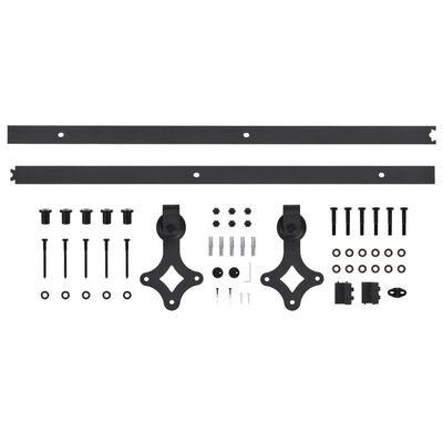 vidaXL Klizna vrata s priborom za montažu 80 x 210 cm masivna borovina