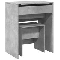vidaXL Toaletni stolić sa stolcem siva boja betona 60 x 40 x 113,5 cm