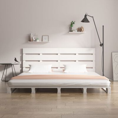 vidaXL Okvir za krevet bijela 120x190 cm masivna borovina bračni