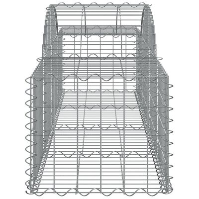 vidaXL Lučne gabionske košare 5 kom 200x50x40/60 cm pocinčano željezo