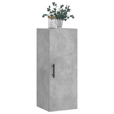 vidaXL Zidni ormarić siva boja betona 34,5 x 34 x 90 cm