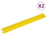 vidaXL Rampe za zaštitu kabela 2 kom 98,5 cm žute