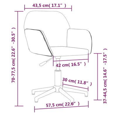 vidaXL Okretne blagovaonske stolice od tkanine 2 kom svjetlosive