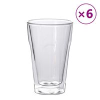 vidaXL Staklene čaše s dvostrukom stijenkom 6 kom 450 ml