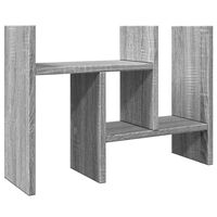 vidaXL Organizator za stol siva boja hrasta 34,5x15,5x35,5 cm drveni