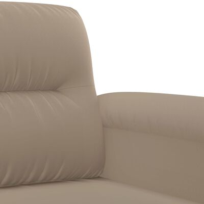 vidaXL 3-dijelni set sofa s jastucima smeđesivi od mikrovlakana