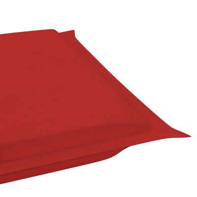 vidaXL Ležaljka za ljuljanje s jastukom od masivne tikovine