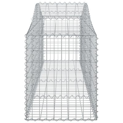 vidaXL Lučne gabionske košare 3 kom 200x50x60/80 cm pocinčano željezo