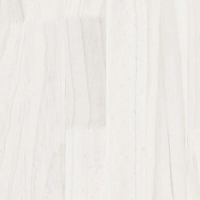 vidaXL Stolić za kavu bijeli 75 x 50 x 33,5 cm od masivne borovine