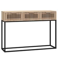 vidaXL Konzolni stol 105 x 30 x 75 cm od konstruiranog drva i željeza