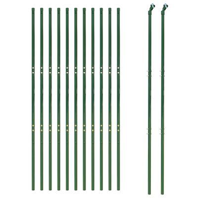 vidaXL Ograda od žičane mreže zelena 2,2 x 25 m od pocinčanog čelika
