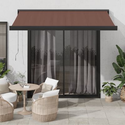 vidaXL Tenda na ručno uvlačenje smeđa 300 x 250 cm