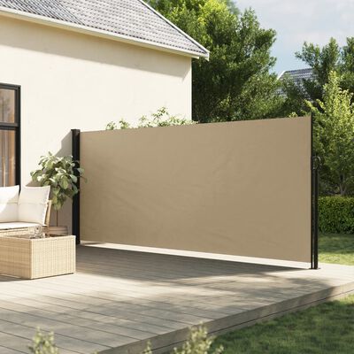 vidaXL Bočna tenda na uvlačenje bež 180 x 300 cm