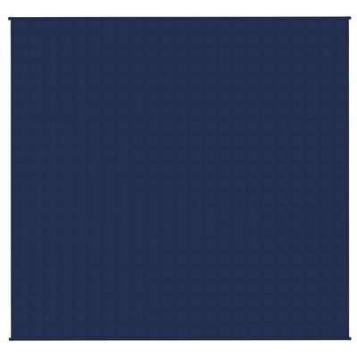 vidaXL Teška deka plava 220x230 cm 11 kg od tkanine