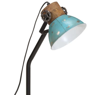 vidaXL Stolna svjetiljka 25 W pohabano plava 18x18x60 cm E27