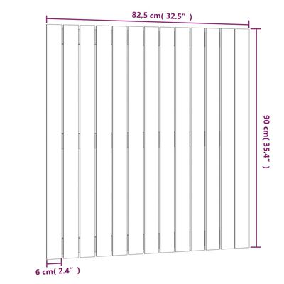 vidaXL Uzglavlje za krevet boja meda 82,5 x 3 x 90 cm masivna borovina