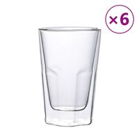 vidaXL Staklene čaše s dvostrukom stijenkom 6 kom 350 ml